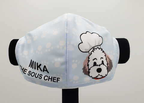 Mika the Sous Chef Cool Fabric Mask Adult Size